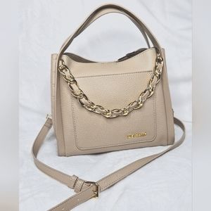 Steve Madden Leather Crossbody Tote Bag